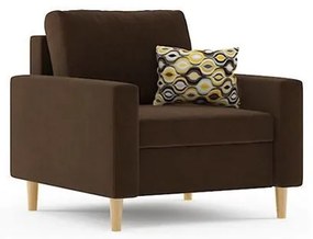 Atakora fotel, normál szövet, hab töltőanyag, szín - barna