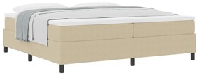 Boxspring Ágy matraccal Világos Zöld Szürke 200x200 cm Kordbársony Szövet