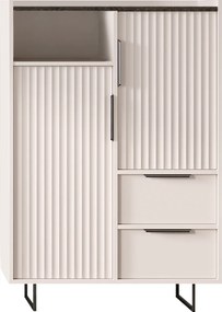 Komód, kasmír/mink arvadonna gesztenye, FRESIO KOM2D2S