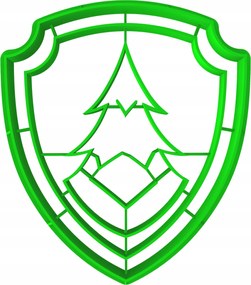 Sütemény lyukasztó forma bélyegzővel Mese Mancs Őrjárat Everest kitűző 8cm