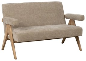 Bézs zsenília kanapé 134 cm Rest – Ixia