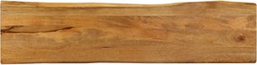 vidaXL tömör mangófa természetes élű asztallap 160 x 40 x 2,5 cm