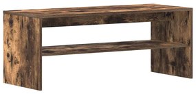 füstös tölgy színű szerelt fa TV-szekrény 100 x 40 x 40 cm