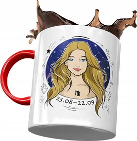 Bögre Piros Szűz Zodiákus jelek Horoszkóp nyomtatott fényképpel
