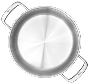 Indukciós tűzhelyhez alkalmas rozsdamentes acél lábas fedővel 4 l Lucca 3.0 – FABINI