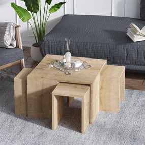 Ortanca Sapphire Oak dohányzóasztal