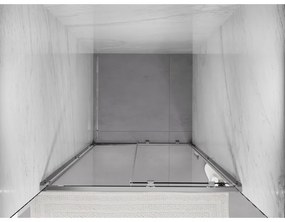 Mexen Exo, nyitható tolóajtó 100x200 cm, 6 mm átlátszó üveg, króm profil, 8151-100-000-01-00