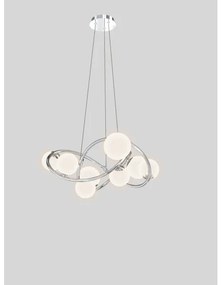 Wofi 7014-807 - LED Csillár zsinóron NANCY 8xG9/3,5W/230V fényezett króm