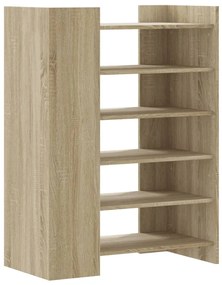 sonoma tölgy színű szerelt fa cipőszekrény 74,5 x 37,5 x 100 cm