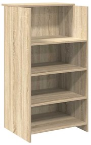 recepciós pult sonoma tölgy 135x50x103,5 cm szerelt fa