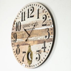 Falióra 1xAA átm. 58,2 cm bézs