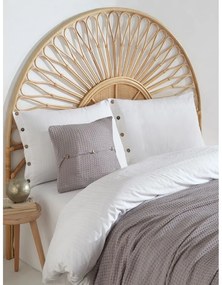 Fehér kétszemélyes-hosszabbított renforcé pamut ágyneműhuzat 240x220 cm Como Striped – Mila Home Luxury