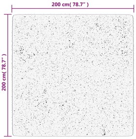 HUARTE antracit rövid szálú puha és mosható szőnyeg 200x200 cm