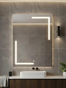 Via Lactea Led tükör| 100x100cm| Fürdőszobai| Érintőképernyős| Made in Pl