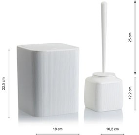 Fürdőszobai készlet CRYSTAL 5 db fehér