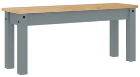 Panama szürke tömör fenyőfa étkezőpad 105 x 30 x 45 cm
