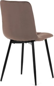 Étkezőszék barna, bársony anyag CT-281 BR4