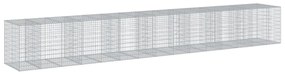 horganyzott vas gabion kosár fedéllel 750 x 100 x 100 cm