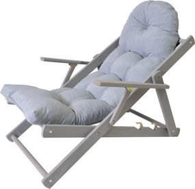 ROJAPLAST Kerti napozóágy  BORNEO szürke