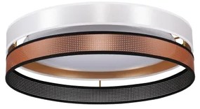 Duolla- LED Mennyezeti lámpa ROLLER DUO SHINY LED/24W/230V átm. 45 cm fehér/réz