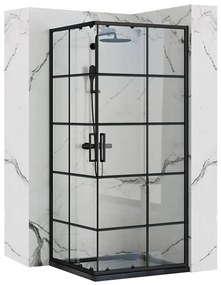 Zuhanykabin Rea Concept Black 80x80