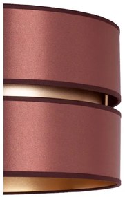 Duolla - Csillár zsinóron DUO 1xE27/15W/230V átm. 40 cm Burgundi/arany