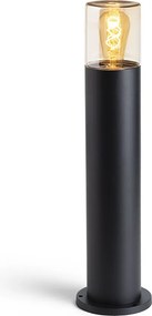 RENDL R14497 QUINN Modern Kültéri Állólámpa Borostyánsárga Üveg IP44