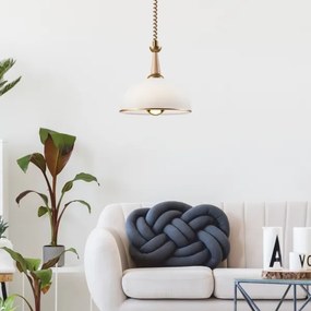 Lehúzható CHIARA csillár 1xE27/60W/230V bézs/cseresznye