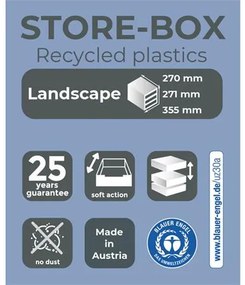 Irattároló, műanyag, 6 fiókos, EXACOMPTA Store-Box Maxi Iderama&amp;reg; (EX306798D)