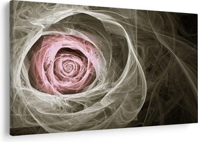 Kép - Absztrakt rózsa világos rózsaszín (90x60 cm)