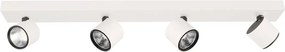 Italux modern LED spot lámpa boniva fehér fekete itxspl-2854-4b-wh