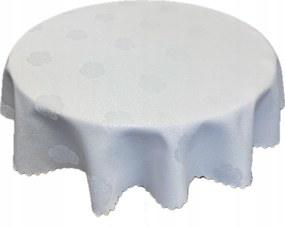 Abrosz Foltálló Fehér Vastag Lengyel Virágok Rózsa Kör 140 cm