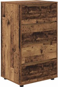 vidaXL Tároló szekrények 2 pcs Öreg fa 60 x 48 x 105 cm Faanyag
