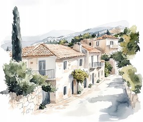 Vászonkép Canvas Város Dél Spanyolország Utca Házak 80x80