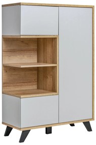 Szekrény Betsy 20 PVPG BA WSN (gyöngyszürke + riviera tölgy). Akció -15%. 1024059
