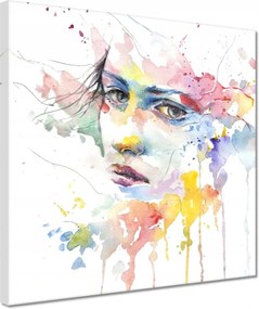 Festmények 30x30 Akvarell Portré figura