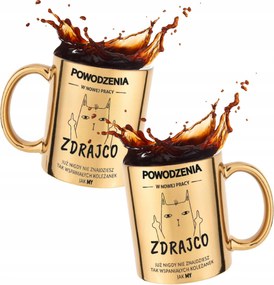 Búcsú Bögre Kolléganője Munkájától Arany Kerámia Felirattal