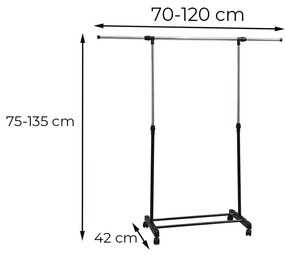 Ruhaállvány LRA-06 fekete