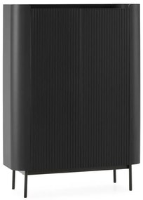 Fekete szekrény 100x140x40 cm Willa – MOME