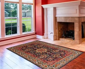 Klasszikus szőnyeg Sötét kék AFSHAR 150x225 Perzsa szőnyeg