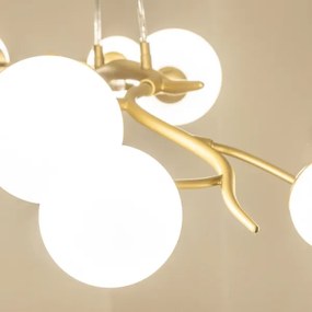 Brilagi - LED Csillár zsinóron MISTEL 6xG9/3W/230V arany/fehér