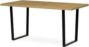 Étkezőaszta Autronic 160x80 cm barna melamin HT-R5216 OAK