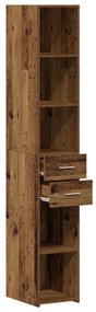 Magas szekrény Régi fa 30x42,5x185 cm Mérnöki fa