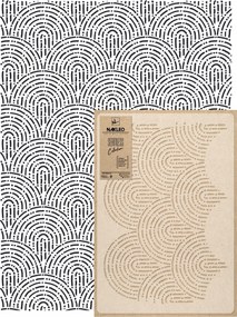 Festősablon Ismételhető Többször felhasználható 59x95cm Tapéta Art Deco Ívek Vonalak