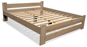 STUDENT tömörfa ágy + ágyrács AJÁNDÉK, 160x200cm, natúr