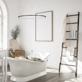 LED csillár SATURNO LED/57W/230V, 100 cm átmérő, IP44, antracit