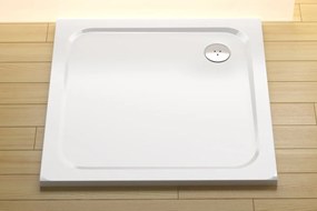 Zuhanytálca négyzet Ravak 100x100 cm öntött márvány fehér XA04AA01010