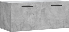 vidaXL betonszürke szerelt fa faliszekrény 80 x 36,5 x 35 cm