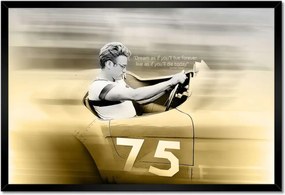 Poszterek keretben 60x40 James Dean az autóban