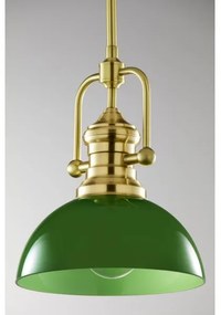 Jupiter 2073 - rúdra szerelt csillár PLATINO 1xE27/15W/230V zöld/arany